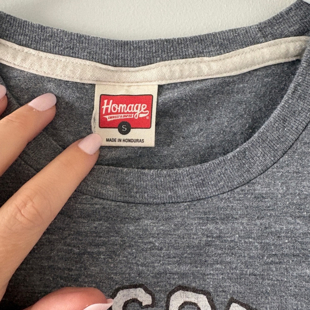 Homage Gray Crewneck Tee Unisex Cleveland View 3